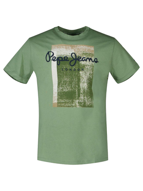 Pepe Jeans pánske zelené tričko Sawyer