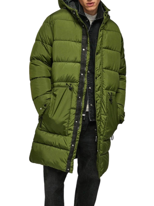 Pepe Jeans pánsky zelený kabát JULES