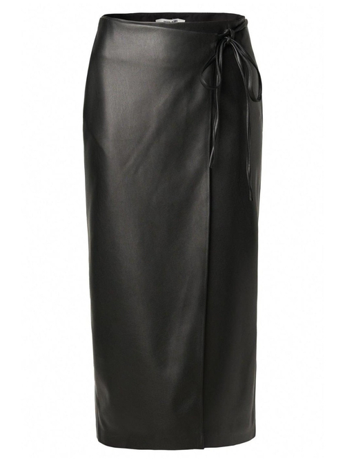 Salsa Jeans dámska čierna kožená sukňa