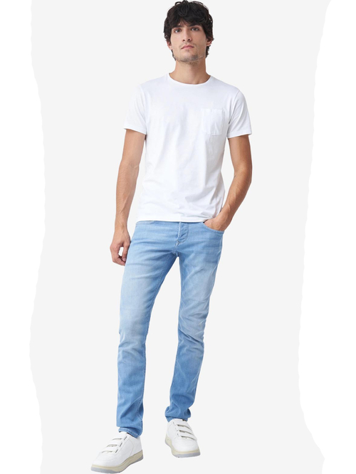 Salsa Jeans pánske biele tričko
