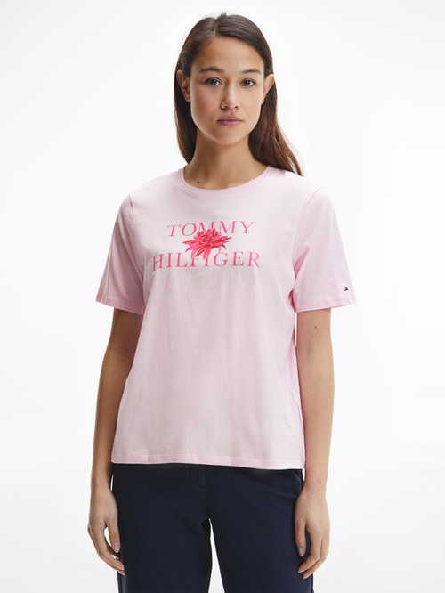 Tommy Hilfiger dámske ružové tričko