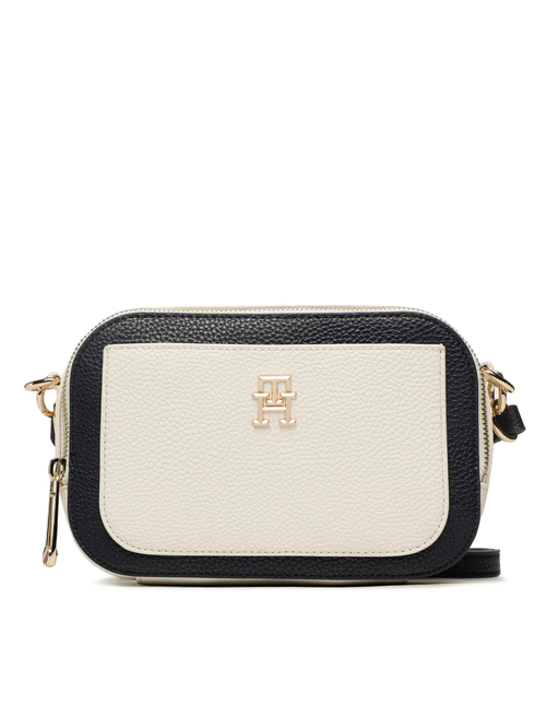 Tommy Hilfiger dámska biela kabelka EMBLEM CAMERA BAG CB