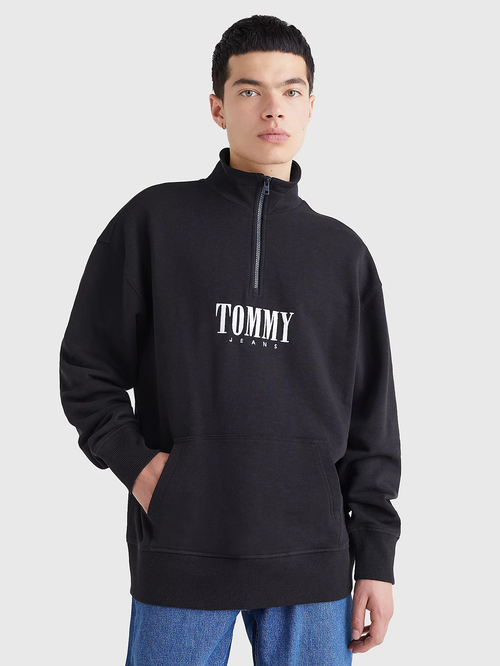 Tommy Jeans pánska čierna mikina