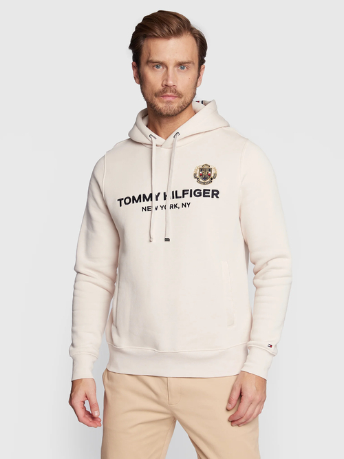 Tommy Hilfiger pánska krémová mikina