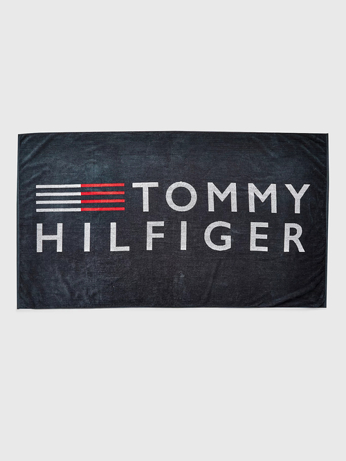 Tommy Hilfiger tmavomodrá osuška