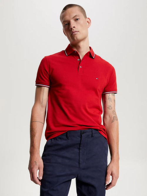 Tommy Hilfiger pánske červené polo