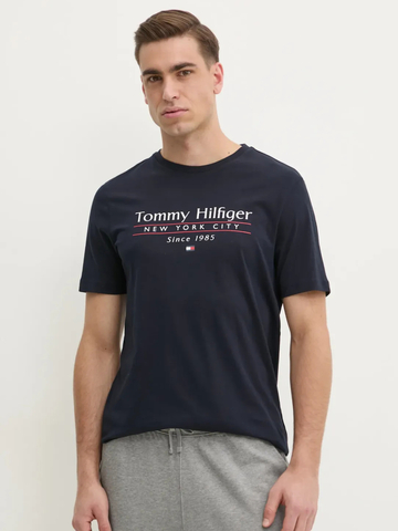 Tommy Hilfiger pánske tmavo modré tričko