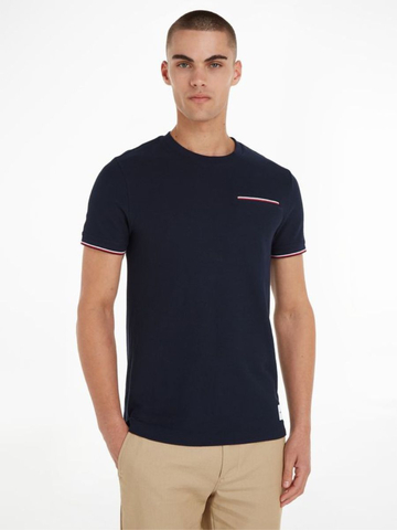 Tommy Hilfiger pánske tmavo modré tričko