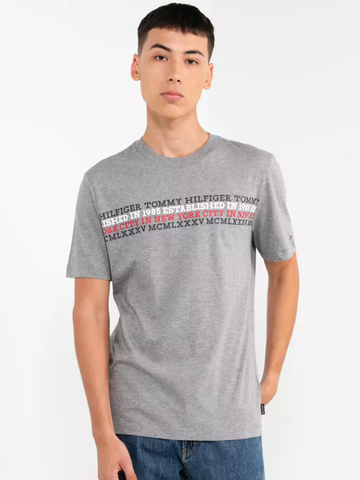 Tommy Hilfiger pánske šedé tričko