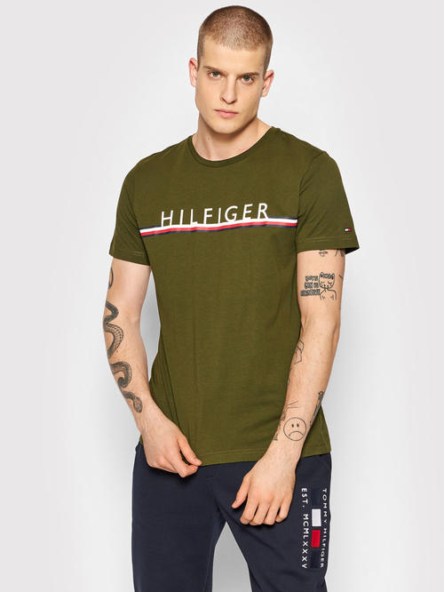 Tommy Hilfiger pánske zelené tričko