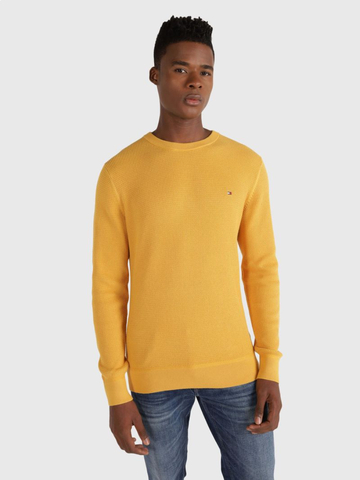 Tommy Hilfiger pánsky horčicový sveter