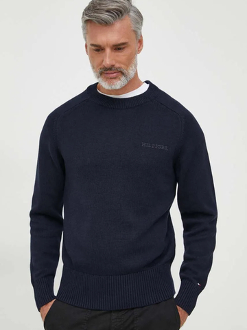 Tommy Hilfiger pánsky tmavomodrý sveter