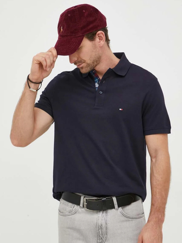 Tommy Hilfiger pánske tmavo modré polo tričko.