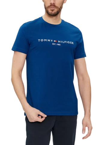 Tommy Hilfiger pánske tmavo modré tričko Logo