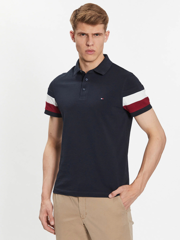 Tommy Hilfiger pánske tmavo modré polo tričko