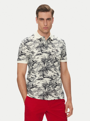 Tommy Hilfiger pánska béžová polo košeľa