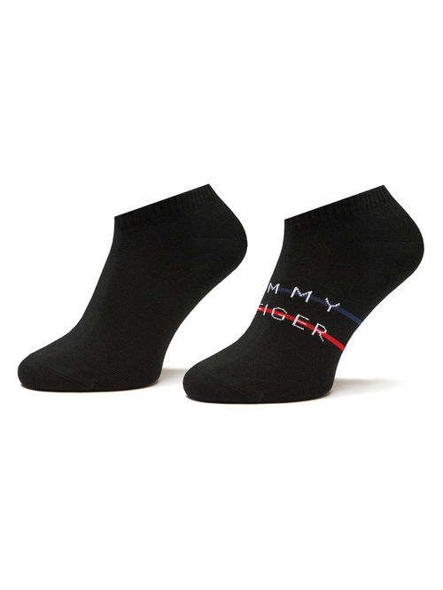 Tommy Hilfiger pánske čierne ponožky 2pack