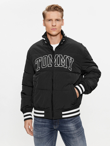 Tommy Jeans pánska čierna bunda