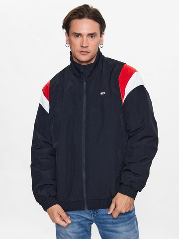 Tommy Jeans pánska tmavo modrá bunda