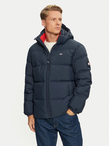Tommy Jeans pánska tmavo modrá bunda