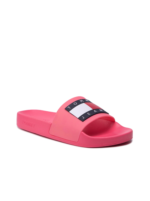 Tommy Jeans ďasmké ružové šľapky