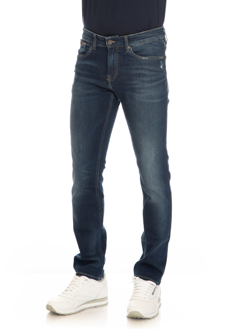 Tommy Jeans pánske tmavo modré džínsy Scanton