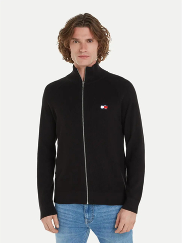 Tommy Jeans pánsky čierny sveter