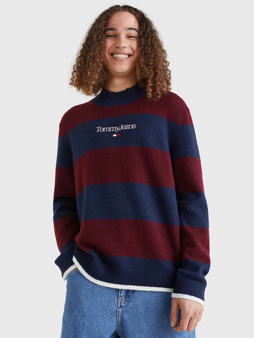 Tommy Jeans pánsky pruhovaný sveter