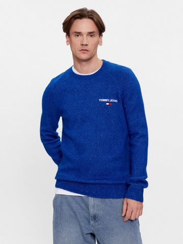 Tommy Jeans pánsky modrý sveter