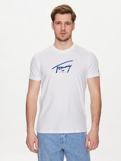 Tommy Hilfiger pánske biele tričko