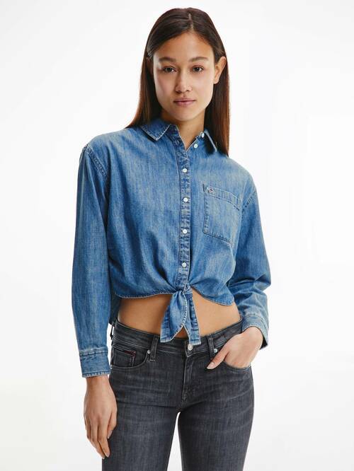 Tommy Jeans dámska džínsová košeľa