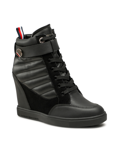 Tommy Hilfiger dámske čierne topánky Wedge