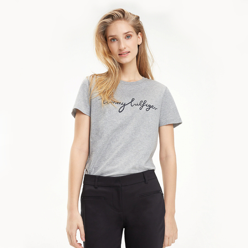 Tommy Hilfiger dámske šedé tričko Graphic