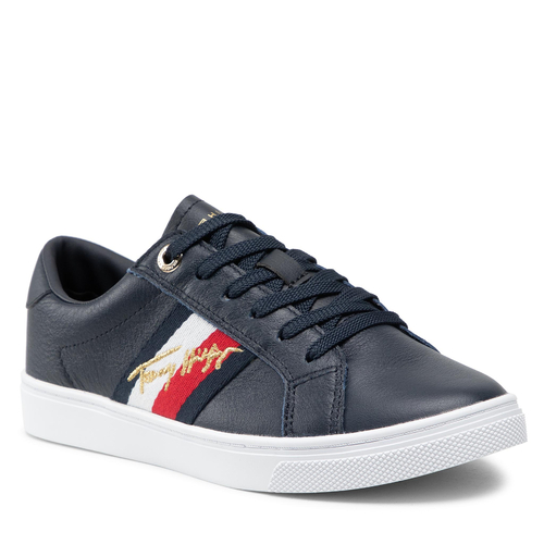 Tommy Hilfiger dámske modré tenisky Signature cupsole