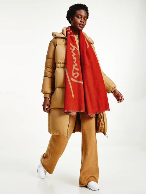 Tommy Hilfiger dámsky oranžový šál