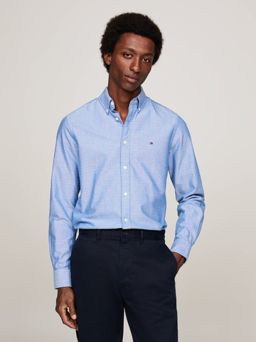 Tommy Hilfiger pánska svetlo modrá košeľa Oxford