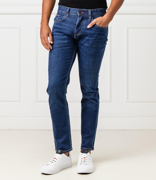 Tommy Hilfiger pánske modré džínsy Layton