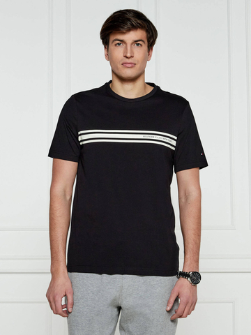 Tommy Hilfiger pánske čierne tričko