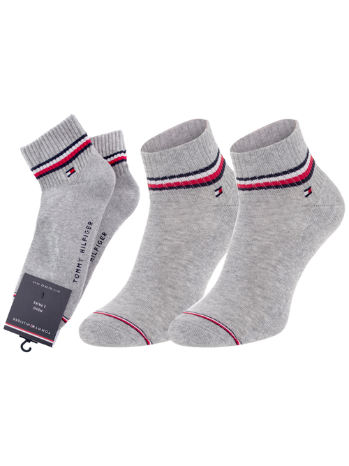 Tommy Hilfiger pánske šedé ponožky 2 pack