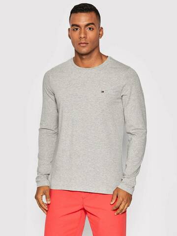 Tommy Hilfiger pánske šedé tričko s dlhým rukávom