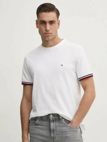 Tommy Hilfiger pánske biele tričko Global