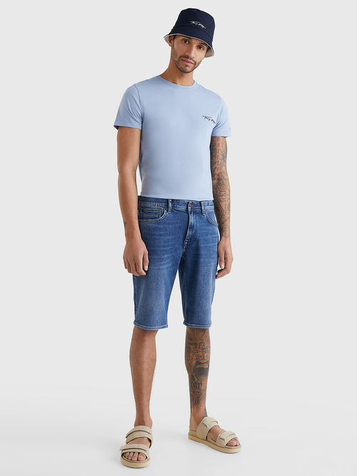 Tommy Hilfiger pánske modré džínsové šortky