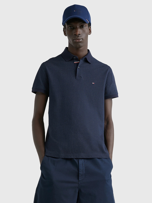 Tommy Hilfiger pánske tmavomodré polo Micro