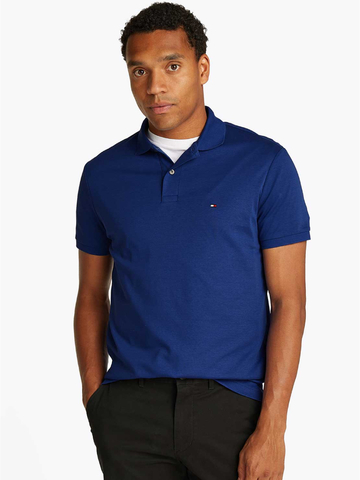 Tommy Hilfiger pánske modré polo tričko
