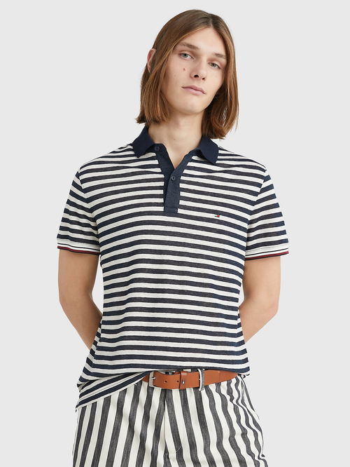 Tommy Hilfiger pánske pruhované polo Breton