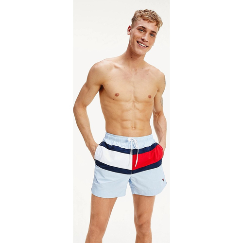 Tommy Hilfiger pánske svetlomodré plavky