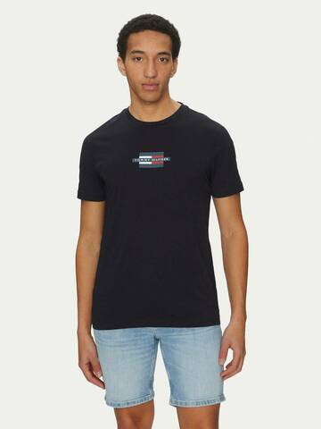 Tommy Hilfiger pánske tmavo modré tričko Flag
