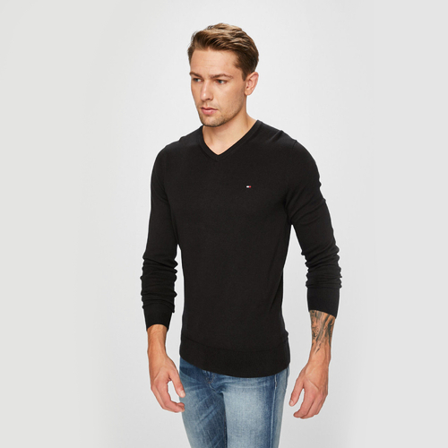 Tommy Hilfiger pánsky čierny sveter