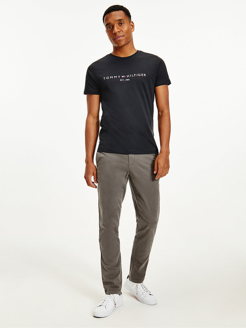 Tommy Hilfiger pánske čierne tričko
