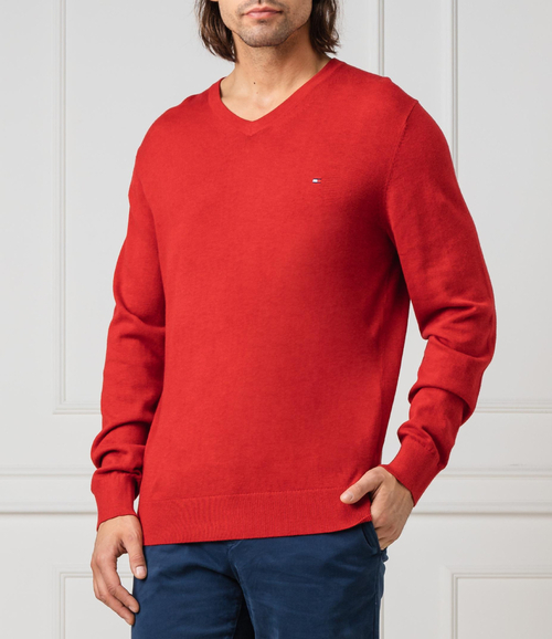 Tommy Hilfiger pánsky červený sveter